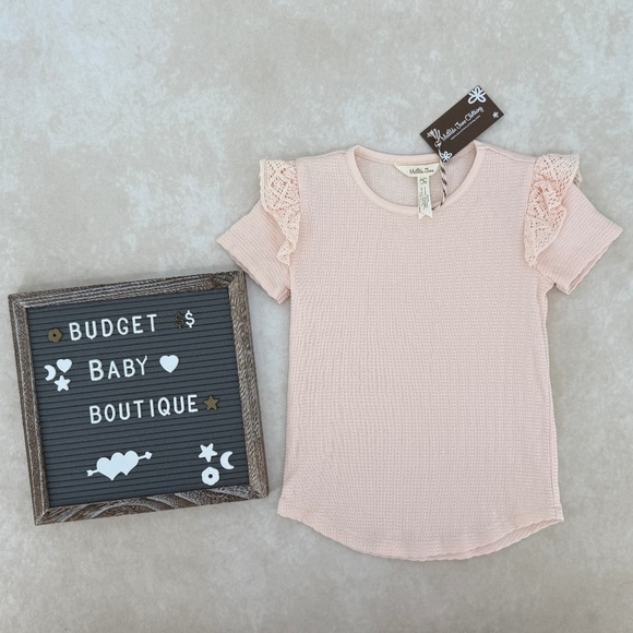 Matilda Jane Other - New Matilda Jane Pink Lace Ruffle Top